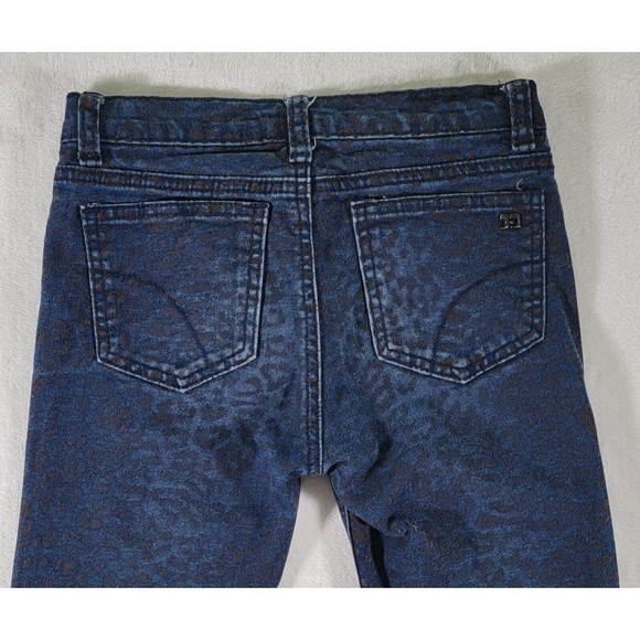 JOE'S JEANS Girls Size 12 Leopard Brown Velvet Skinny Slim Fit Legging Pants - Picture 7 of 16